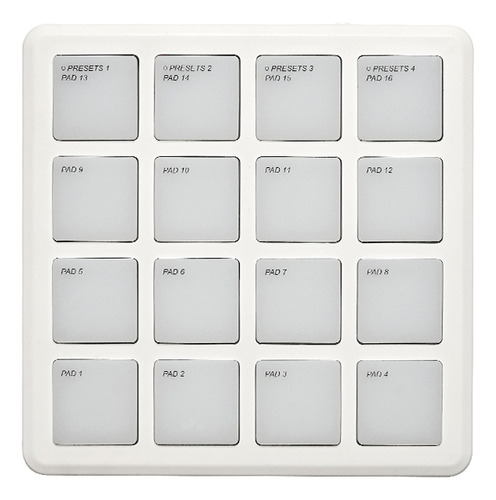 Controlador Midi Portátil Sem Fio M-vave 16 Pads Pocket Pad