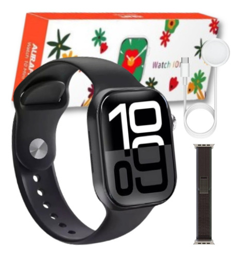 Relógio Smartwatch A10 Mini Com 2 Pulseiras A Prova D'água