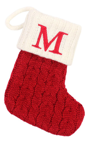 Colgando Calcetines De Tejer Alfabeto De Navidad Para La