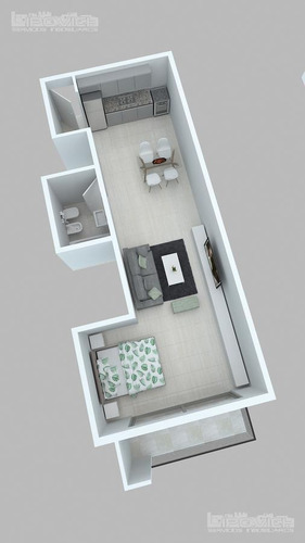 Imagen 3 de 4 de Departamento Monoambiente En Pozo. 6º Frente. Sarmiento Al 3700 - Almagro