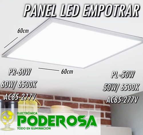 Lámpara De 60*60 Luz Blanca 