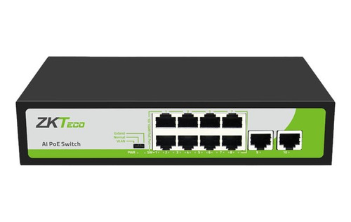 Switch Poe No Administrable 8 Puertos Pe082-120-c Zkteco