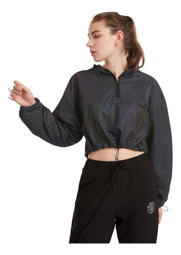 Sudadera Con Capucha Reflectante/chaqueta For Mujer Que Deja