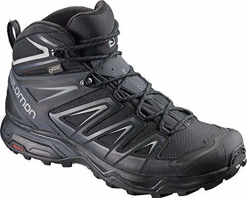 X Salomon Hombres Ultra 3 Mid Gtx Senderismo, Negro / Tinta 