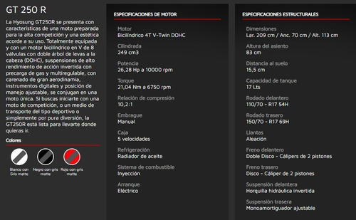 Imagen 6 de 6 de Hyosung Gt250r Cambiaría X Auto