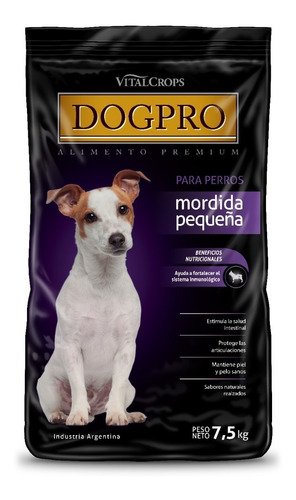 Imagen 1 de 6 de Alimento Premium Dogpro Adultos Mordida Pequeña  X 7,5 Kg