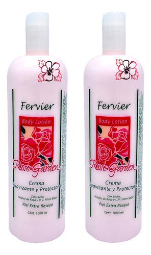 Crema Rose Garden Body Lotion Liquida Joss 1lt. 2pzs