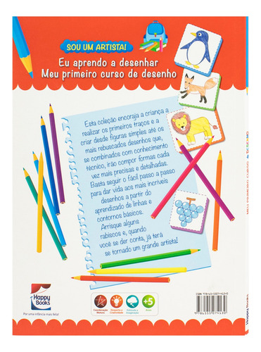 Curso Completo De Desenho Aprendendo Primeiros Passos Animais Carros Diversos | Happy Books