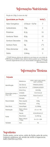 Kit 6 Unidades Oderich | Feijoada 420g