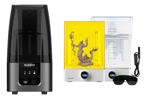 Kit Impressão 3d Resina Elegoo : Impressora + Lava E Cura 