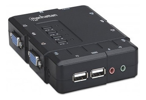 Kvm Switch Manhattan 151269 4 Puertos Usb Y Vga 1600 X 1900