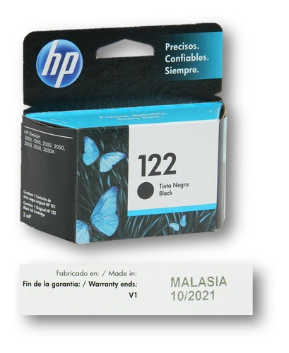 Cartucho Hp Verificable 122 Negro 122n 2050