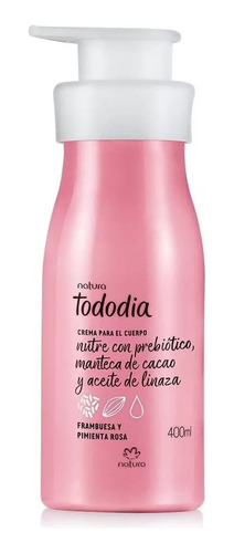 Crema Corporal Natura Tododia Frambuesa Pim Rosa Centro Flor