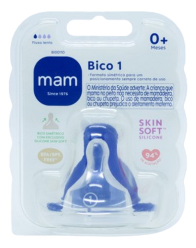 Bico De Mamadeira Mam Todos Tamanhos - Embalagem Unitária