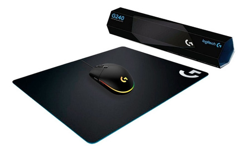 Combo Logitech Gamer Mouse G203 Rgb 8k Dpi + Mousepad G240