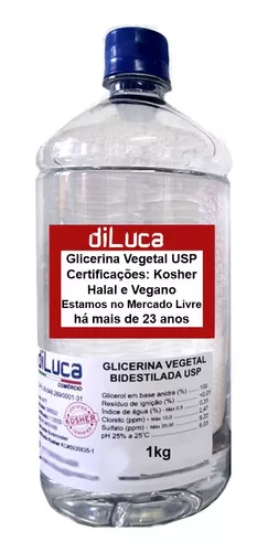 Glicerina vegetal 1Kg