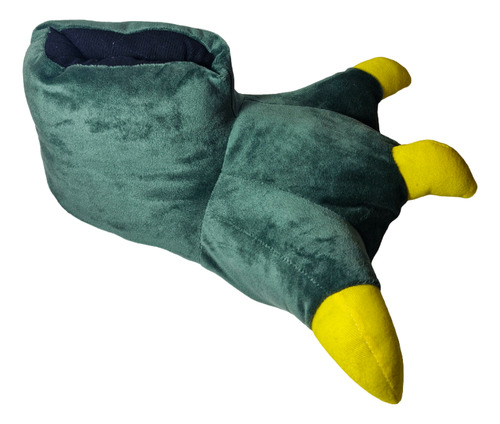 Pantufla Unisex De Garra De Dinosaurio Color Verde Adulto