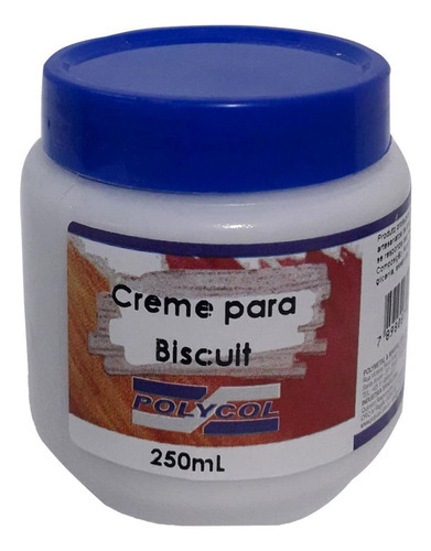Creme Para Biscuit 250g-polycol *para Sovar O Biscuit Cor Cinza