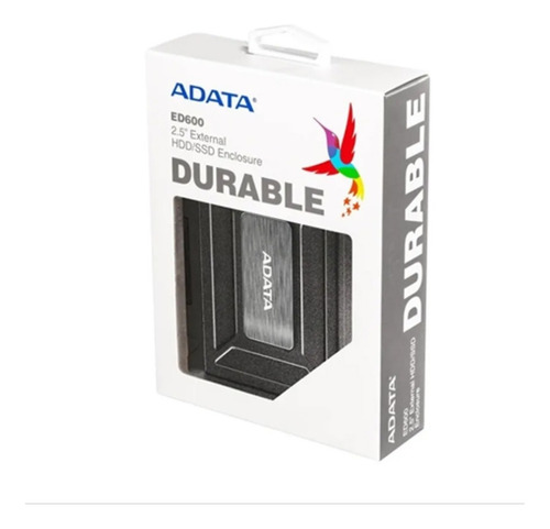 Imagen 3 de 5 de Disco 1 Tb + Carcasa Case Adata Ed600 Usb Disco Externo