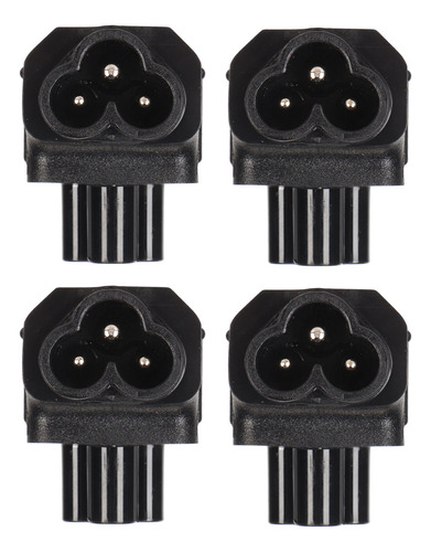 Adaptador De Corriente C6 A C5 De 90 Grados, 4 Piezas, Enchu