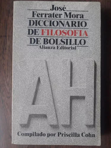 Diccionario De Filosofia De Bolsillo (solo Se Ofrece Tomo I)