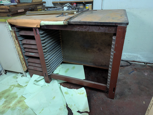 Imprenta Mueble Para Armado Tipográfico Con Platina (Usado)