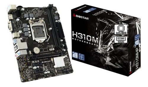 Placa-mãe Biostar H310m Hp ATX Intel Lga1151 9ª geração Ddr4 Hdmi Vga