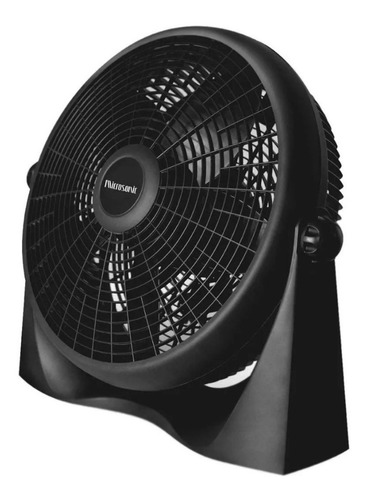 Ventilador de piso Microsonic VT5001 turbo negro con 5 aspas, 50 cm de diámetro 220 V