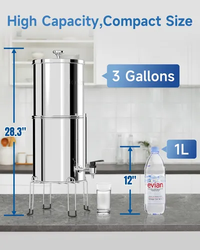 Purificador De Agua Icejoy 8 Etapas 11.4 L Acero Inoxidable