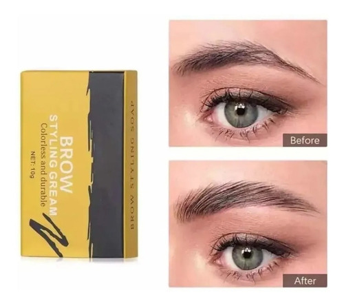 Imagen 2 de 3 de Cera Modeladora Cejas Con Cepillo Waterproof Larga Duración