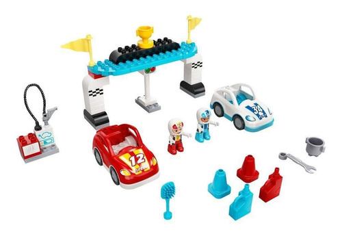 Brinquedo De Montar Lego Duplo Carros De Corrida 44pçs 10947