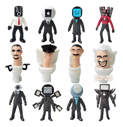 12pzs Juguetes Para Skibidi Toilet Tv Man Muñecos Y Figuras