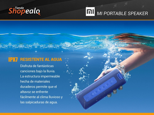 Imagen 3 de 8 de Parlante Xiaomi Mi Portable Bluetooth Speaker Blue Cuota -*