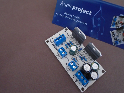 Imagen 6 de 9 de Modulo Amplificador Estereo 68+68 W C/ Lm3886 Audioproject