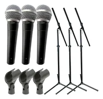 Comprar Combo 3 Microfonos Sn58 + 3 Soportes + 3 Pipetas -  