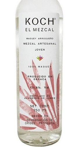 Pack De 12 Mezcal Koch Arroqueño Joven 750 Ml