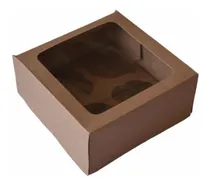 Comprar Caja Para Cupcake 20 Cajas  P\u002Fcuatro Cupcake Mide 16x16x8cm 