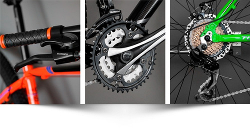 Bicicleta Mtb Top Mega Alum Sunshine +linga+casco+infla+led