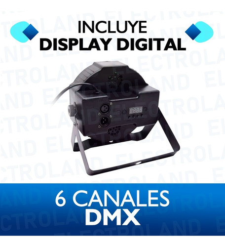 Imagen 4 de 10 de Proton Led Par 36 Led Alta Luminosidad Rgb Audioritmico Dmx