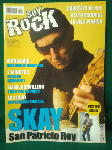 Revista Soy Rock 74 Skay 2 Minutos Biohazard Horvilleur