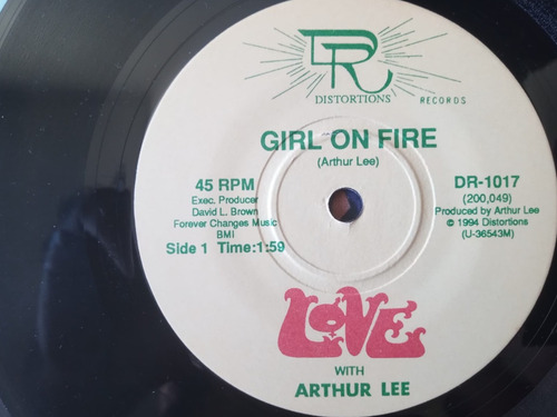 Love With Arthur Lee Girl On Fire 1994 Simple Usa 10 Puntos Estándar (Usado)