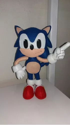 Sonic e amigos em feltro