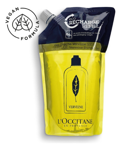 Eco Recharge Gel Douche Verveine 500ml L'occitane Provence