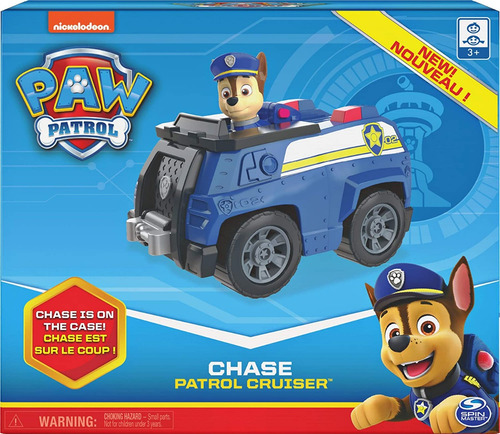 Paw Patrol - Chase, Carrito Y Figura Caza