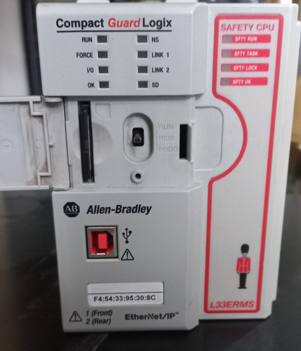 Allen Bradley 1769 L33erms Compact Guardlogix Cpu (Usado)