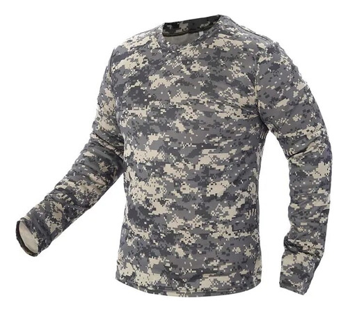 Camiseta Táctica De Camuflaje Militar Con Manga Militar