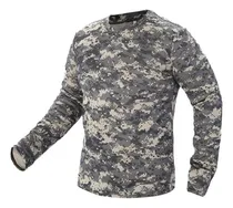 Comprar Camiseta Táctica De Camuflaje Militar Con Manga Militar