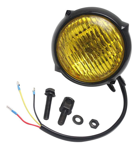 Motornike Faro Delantero Ámbar Para Bobber Chopper