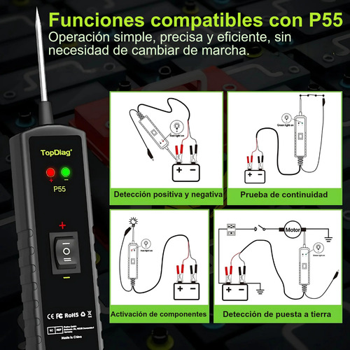 Punta Logica Automotriz Topdiag P55