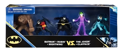 Figuras Batman Set Dc Mini 5 De 5cm Heroes Vs Villanos